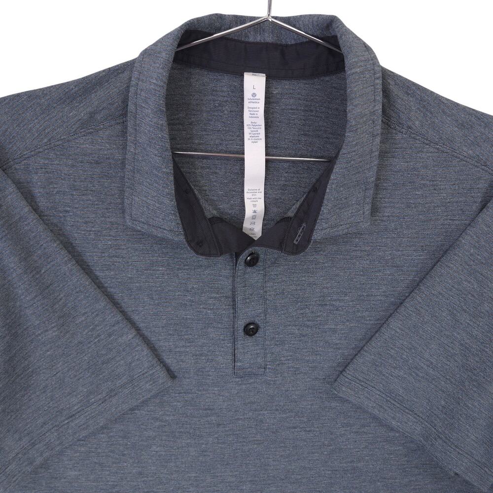 lululemon athletica Men's Polo - Heathered Blue